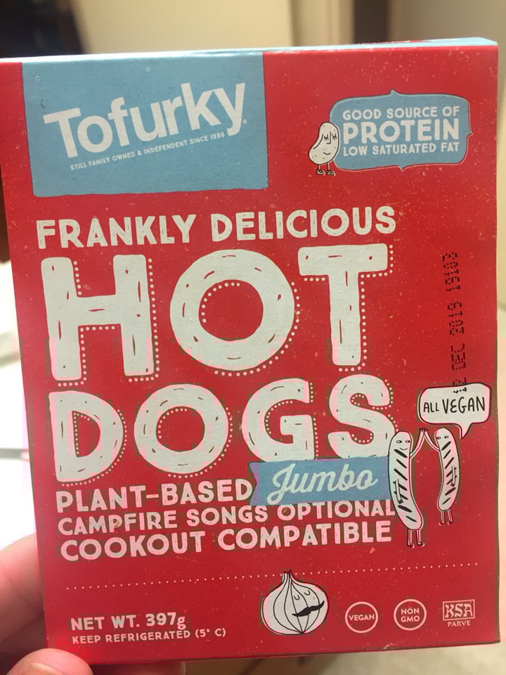 photo of Tofurky Hot dogs shared by @breebree on  15 Aug 2019 - review