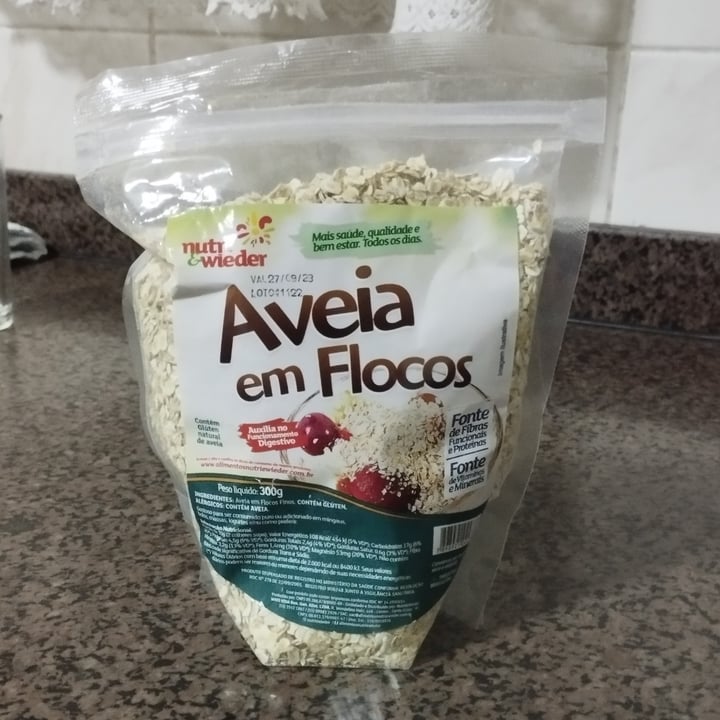review photo of nutri & wieder aveia em flocos shared by @peacelizard on 16 Nov 2022 - review