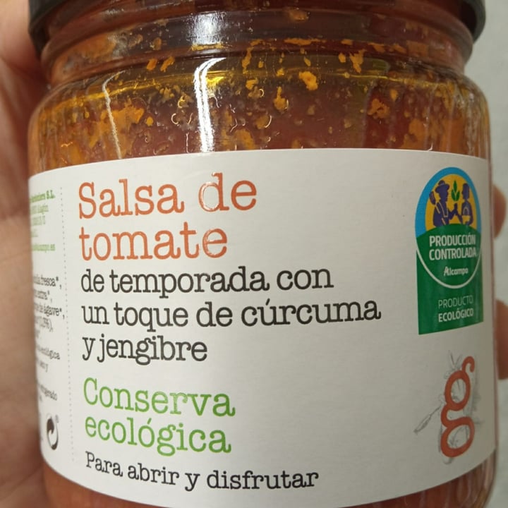 photo of Alcampo salsa de tomate con cúrcuma y jengibre shared by @ardora on  30 Jun 2022 - review