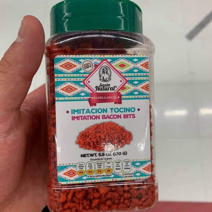 review photo of Sazón Natural Tocino vegetal shared by @luisenrique on 28 Jul 2020 - review