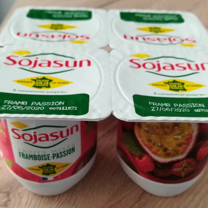 photo of Sojasun Yaourt Framboise-Passion shared by @koyott on  30 May 2020 - review