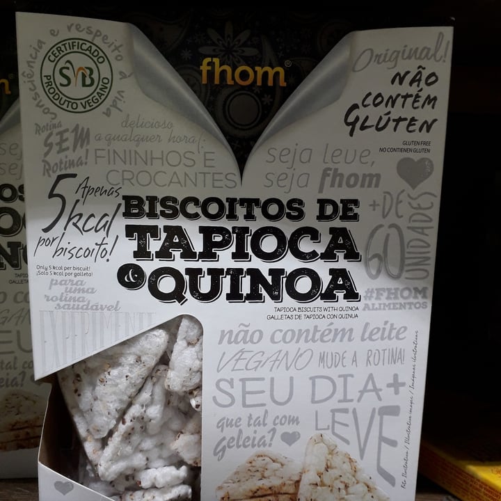 photo of Fhom Biscoitos de tapioca e quinoa shared by @ugolini on  05 May 2022 - review