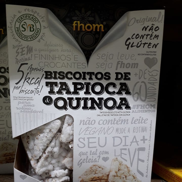 photo of Fhom Biscoitos de tapioca e quinoa shared by @ugolini on  05 May 2022 - review