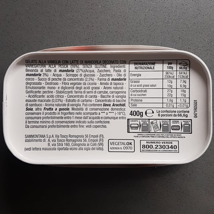 review photo of Sammontana Amando Gelato Vaniglia E Pesca shared by @lamerip on 08 Jul 2022 - review