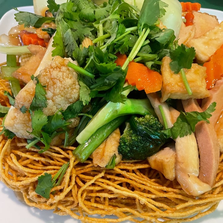 photo of Thanh Tinh Chay Restaurant Crispy Egg Noodle (Vegan) shared by @herbivoracious on  22 Nov 2021 - review