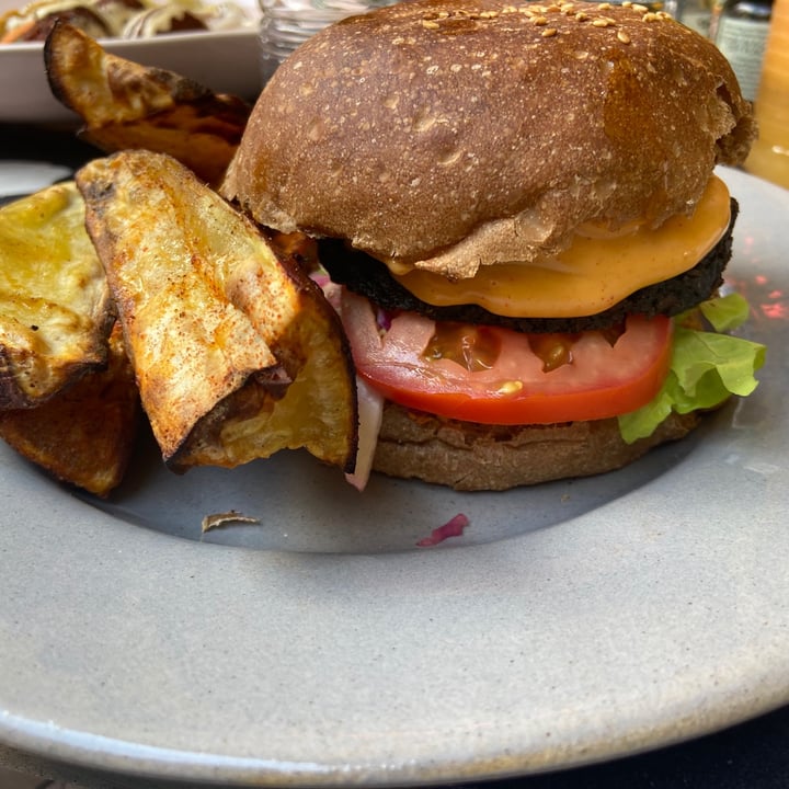 photo of Lexi's Healthy Eatery Activated Charcoal Burger shared by @plantbasedstorm on  09 Jan 2021 - review