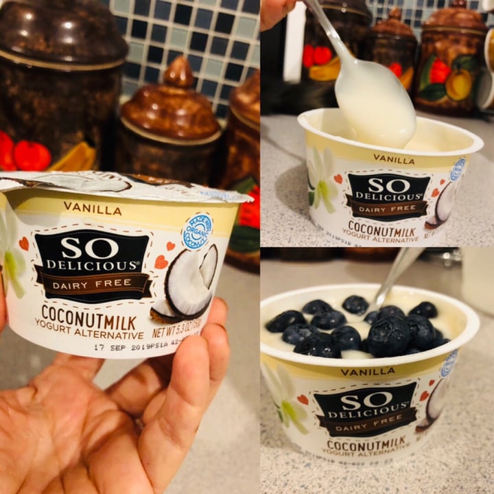 photo of So Delicious Dairy Free Vanilla Coconutmilk Yogurt Alternative shared by @liudmila on  15 Aug 2019 - review