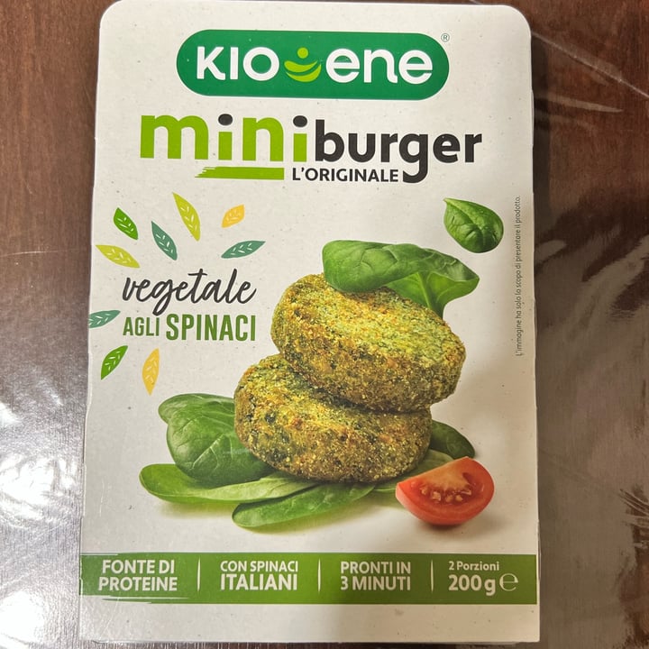 photo of Kioene Mini Burger Vegetale Agli Spinaci shared by @alessandra15 on  27 Sep 2022 - review