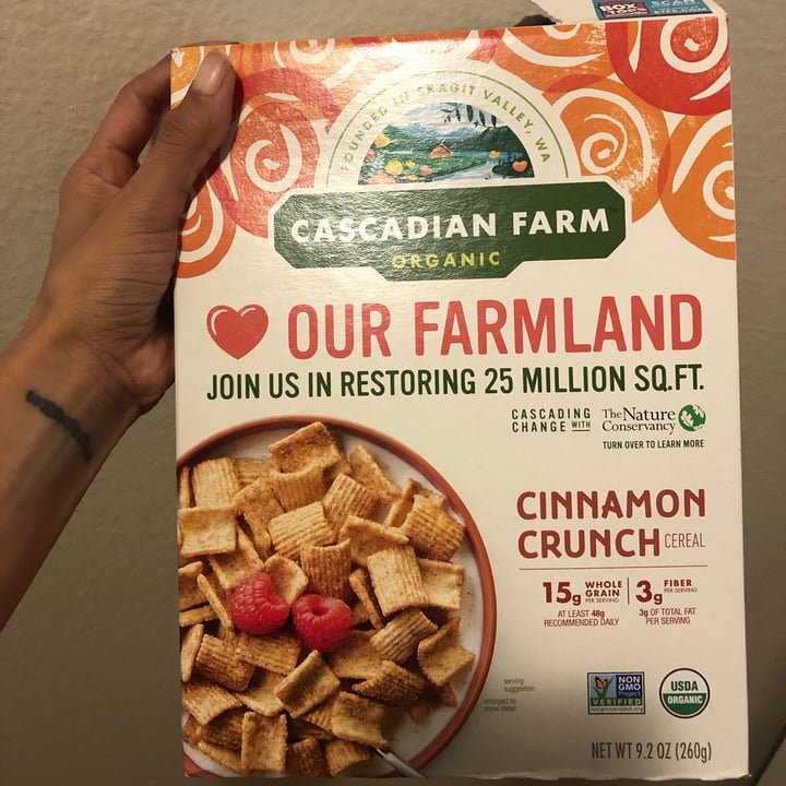 photo of Cascadian Farm Cinnamon Crunch shared by @corallynn on  31 Jul 2021 - review