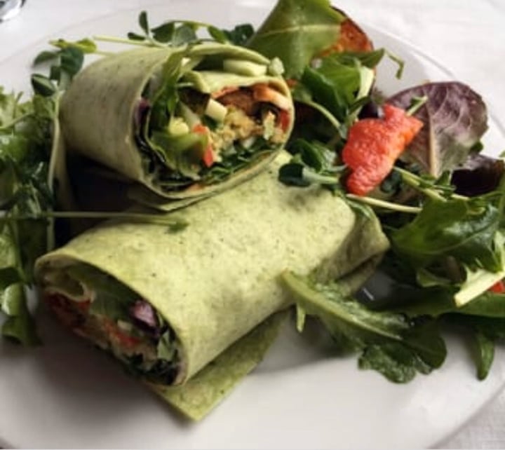 photo of Loving Hut Falafel wrap with sweet potato fries shared by @mamavegana3 on  29 Mar 2020 - review
