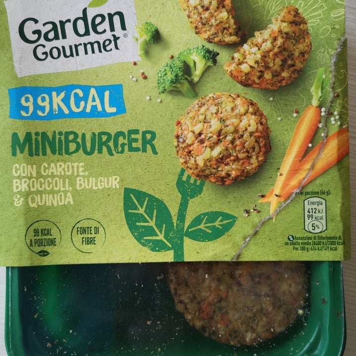 review photo of Garden Gourmet Miniburger con Carote, Broccoli, Bulgur e Quinoa shared by @lujonny on 05 Dec 2022 - review