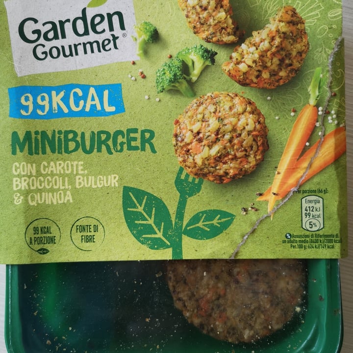 photo of Garden Gourmet Miniburger con Carote, Broccoli, Bulgur e Quinoa shared by @lujonny on  05 Dec 2022 - review