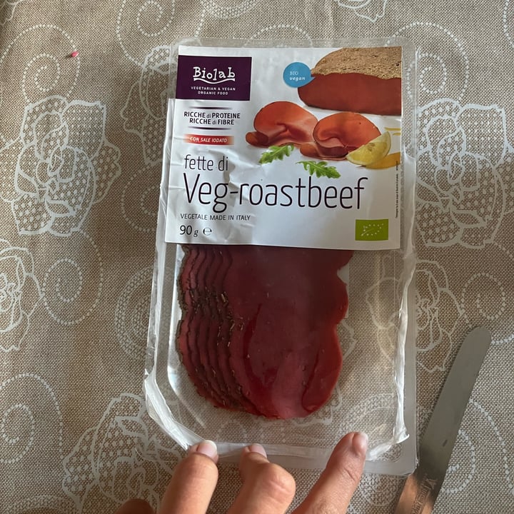 photo of Biolab Affettato vegano Roastbeef shared by @martamaddalena on  07 Apr 2022 - review