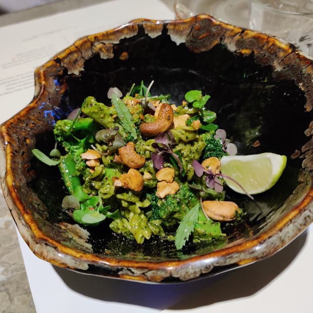 Photo of the dish “Vegan pesto pasta”