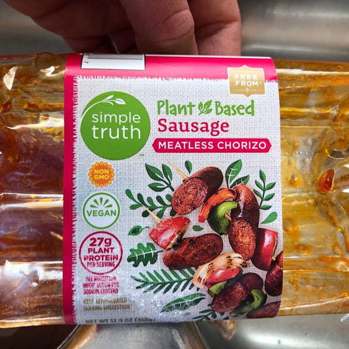 review photo of Simple Truth Plant Based Meatless Chorizo Sausage shared by @steffensenskitchen on 18 Jul 2020 - review