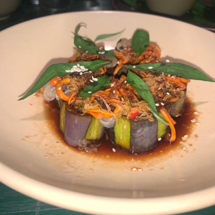 review photo of Quán chay Ưu Đàm Eggplant Roll Vermicelli shared by @janscaz on 16 Aug 2022 - review