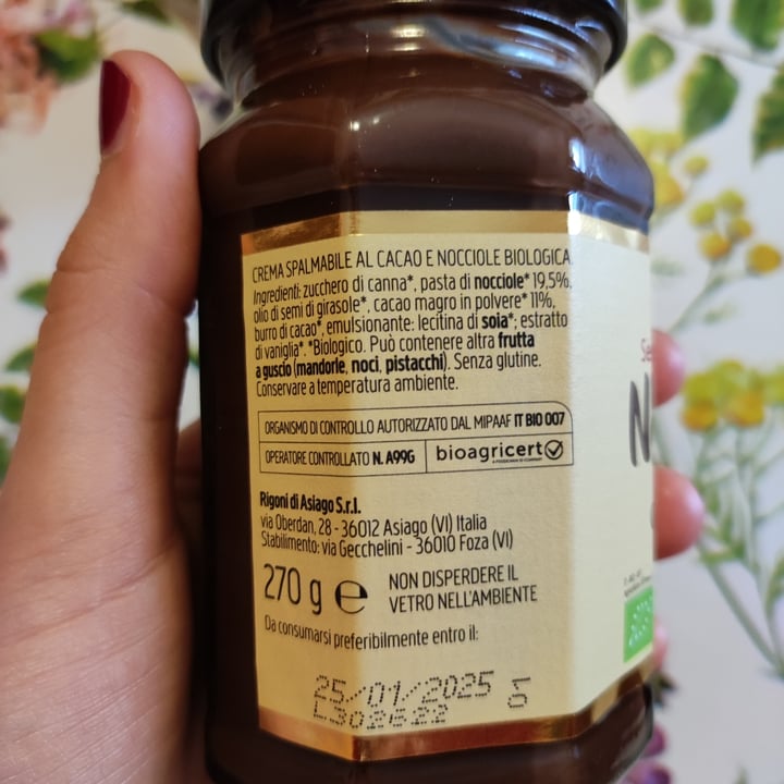 photo of Rigoni di Asiago Nocciolata Dairy Free Hazelnut Spread with Cocoa shared by @liaz2002 on  11 Mar 2022 - review