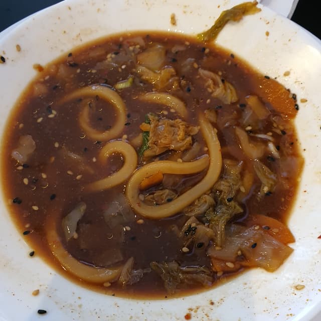 菜肴“Kimchi Udon”的照片