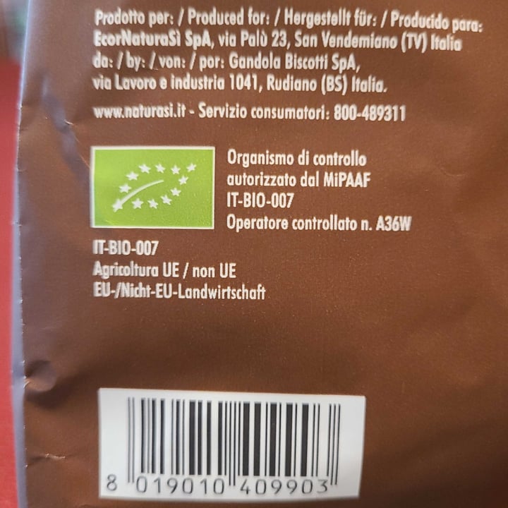 photo of Natura Sì Biscotti Al Cioccolato shared by @arianna1402 on  26 Apr 2022 - review