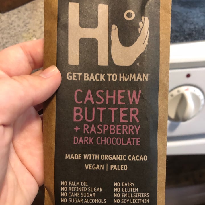 photo of Hu Kitchen Cashew Butter + Raspberry Dark Chocolate shared by @sydandbeats on  27 Dec 2020 - review