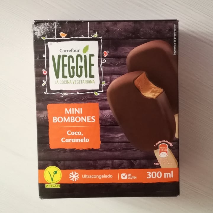 photo of Carrefour  Mini Bombones Coco Caramelo shared by @vegan-vegan on  02 Aug 2021 - review