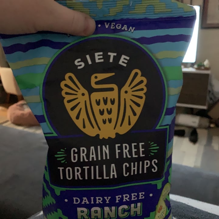 photo of Siete Family Foods Grain Free Tortilla Chips Dairy Free Ranch shared by @forhailey on  05 Jun 2021 - review