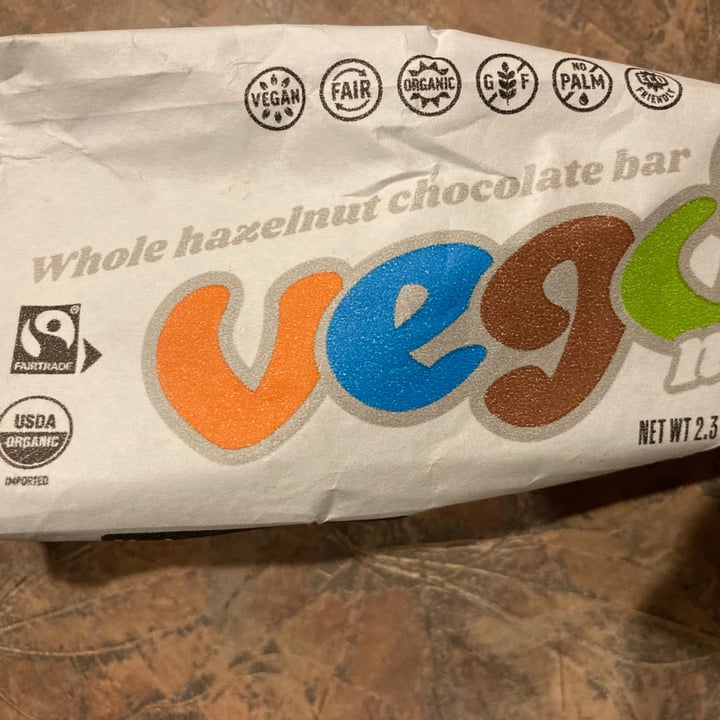 photo of Vego Whole Hazelnut Chocolate Bar (Mini 65gms) shared by @veganosaventureros on  08 Jan 2022 - review