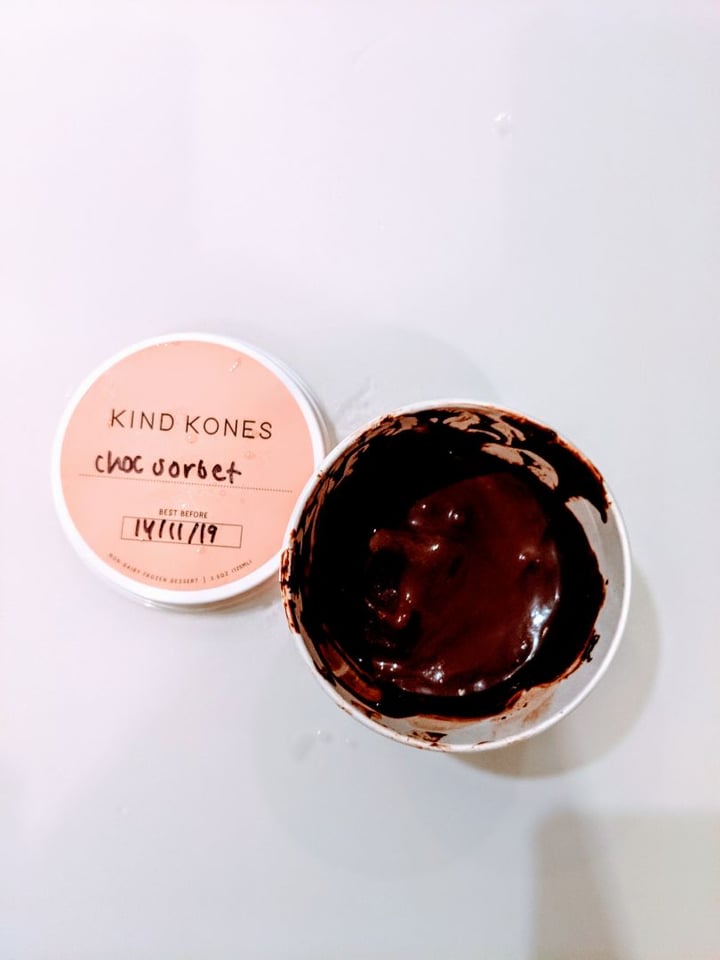 photo of Kind Kones Chocolate Sorbet shared by @paloma on  07 Nov 2019 - review