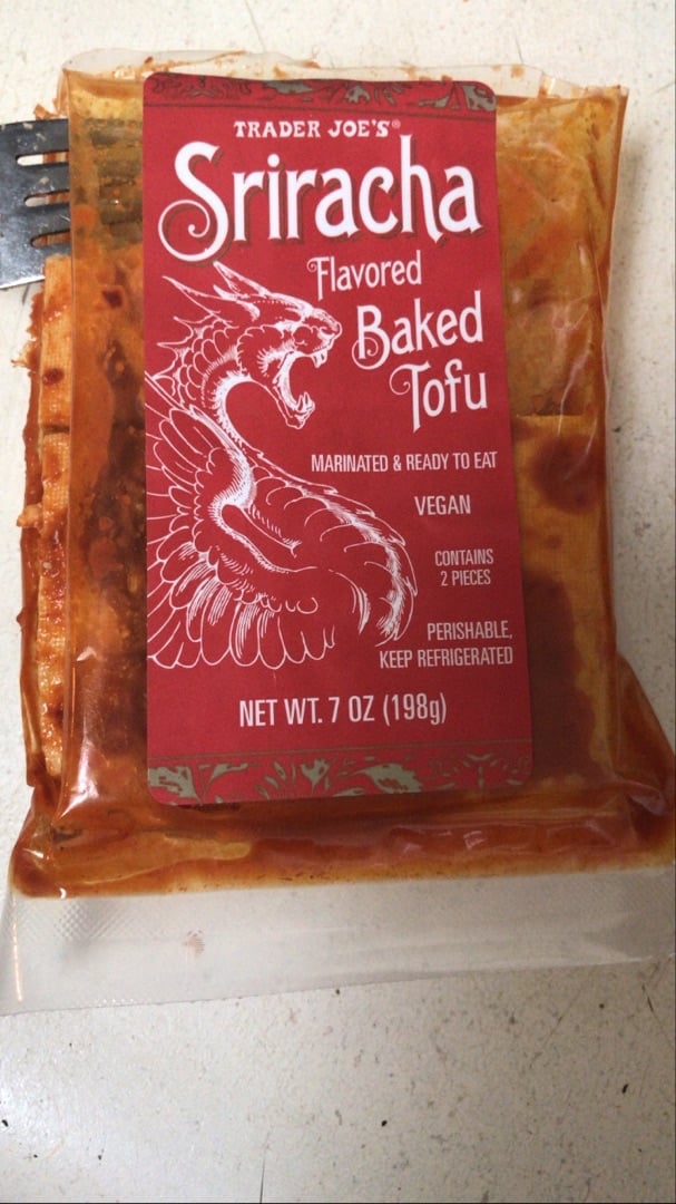 photo of Trader Joe's Sriracha Baked Tofu shared by @natalierichardson on  17 Mar 2020 - review
