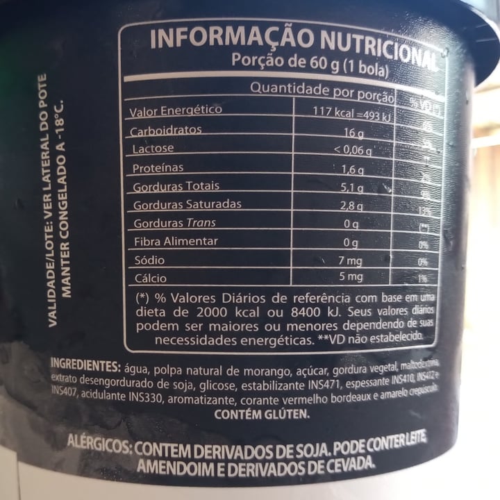 review photo of Trivialy Sorvete de soja sabor morango shared by @valessa on 25 Jan 2022 - review