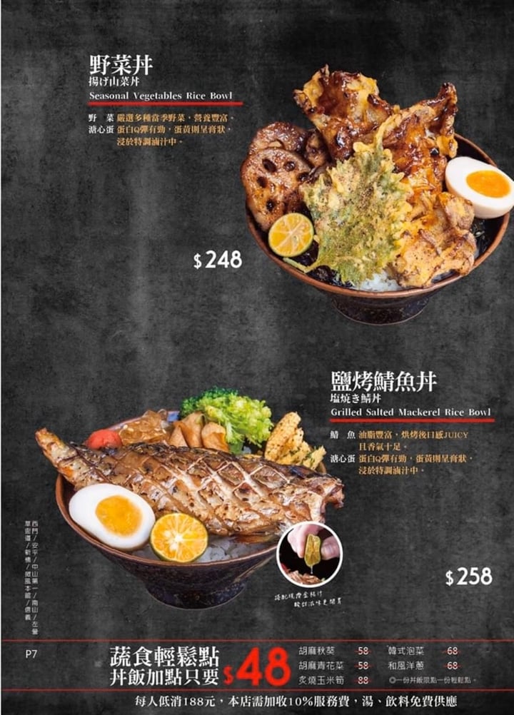 review photo of 大河屋 燒肉丼 串燒-微風南山店 Seasonal vegetables Rice Bowl shared by @muni on 31 Dec 2019 - review