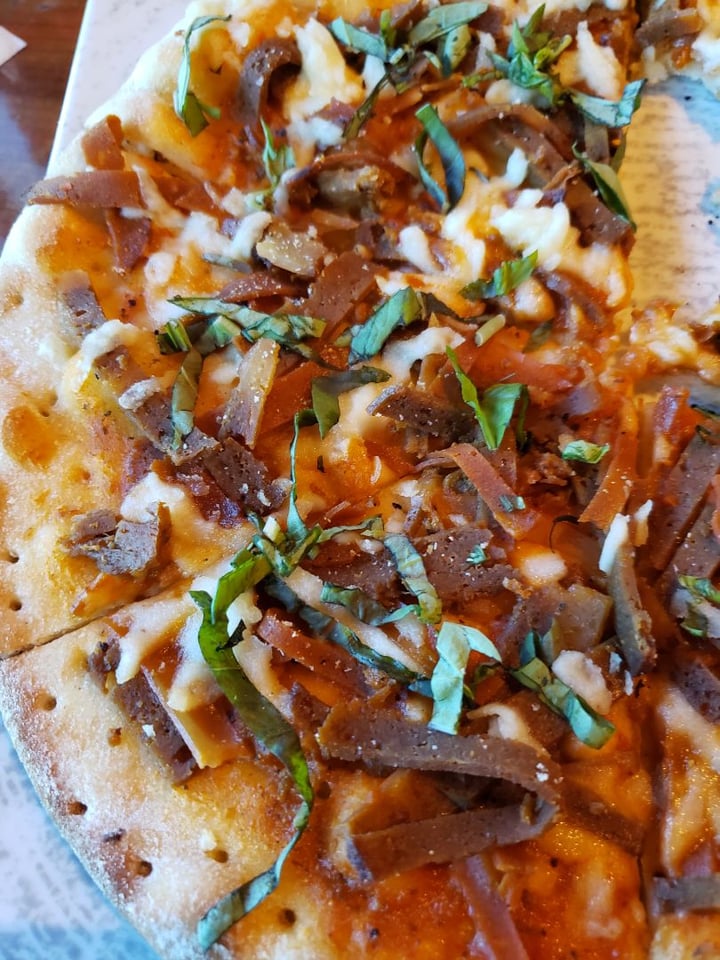 photo of Crave American Kitchen & Sushi Bar Vegan Meat Flatbread shared by @jenicalyonclapsaddle on  17 May 2019 - review