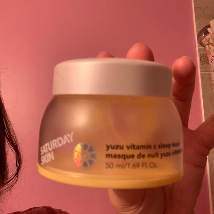 review photo of Saturday Skin Yuzu vitamin c sleep mask shared by @addie623 on 18 Aug 2021 - review