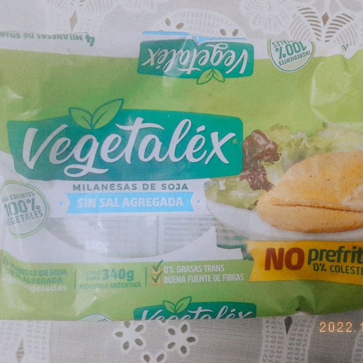 photo of Vegetalex Milanesas De Soja Sin Sal Agregada shared by @miagiem on  15 Oct 2022 - review