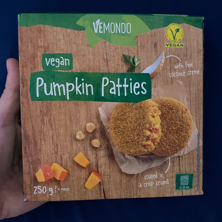 photo of Vemondo Pumpkin patties vegan shared by @veganforlife994 on  25 Jul 2022 - review