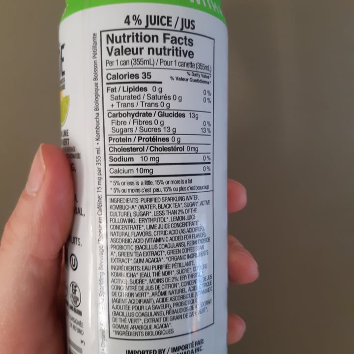 review photo of Koe Organic kombucha lemon lime shared by @goldenwish on 21 Dec 2022 - review