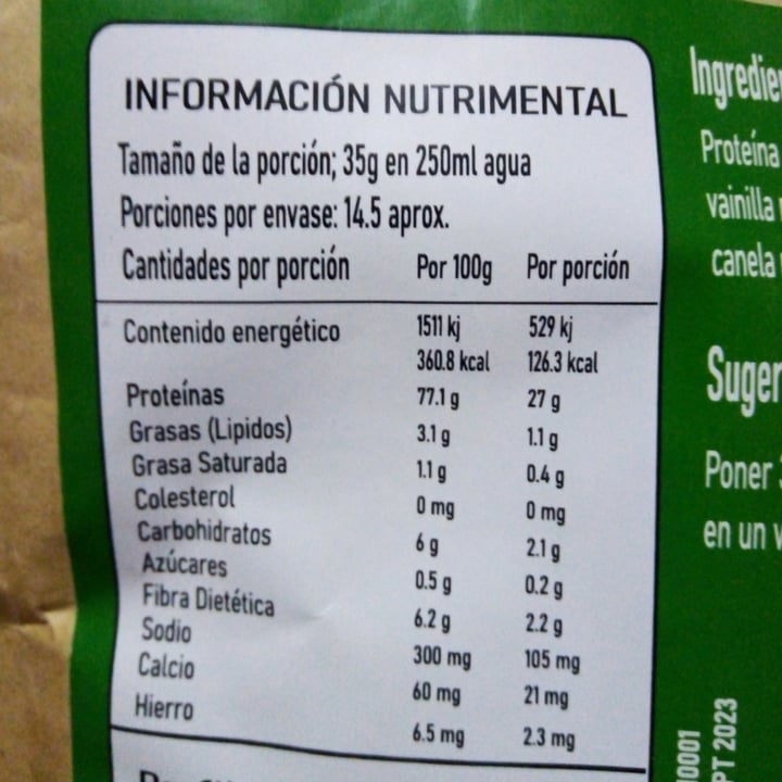 photo of Vgn Protein Proteína En Polvo Sabor Vainilla Canela shared by @anafalcon on  27 Sep 2021 - review