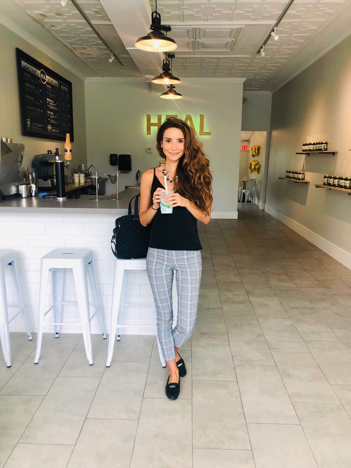 review photo of HEAL Wellness Lavender Spirulina Iced Latte shared by @sarahbrandow on 23 Jul 2019 - review