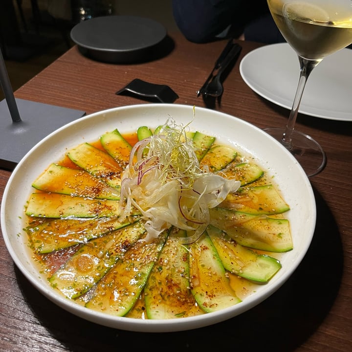 photo of Sotto Sotto carpaccio di zucchina con zenzero fresco e olio di sesamo shared by @maurairis on  28 Oct 2022 - review