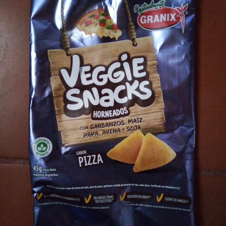 photo of Granix Veggie Snacks sabor Pizza shared by @valentinagomez on  20 Oct 2020 - review