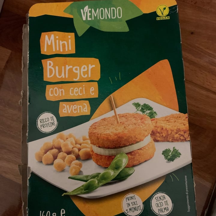 review photo of Vemondo Mini Burger con Ceci e Avena shared by @giulifrida on 19 Apr 2022 - review