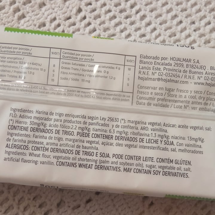 photo of Hojalmar Hojalmar Veggies Larguitas shared by @almendra16 on  16 Jul 2022 - review