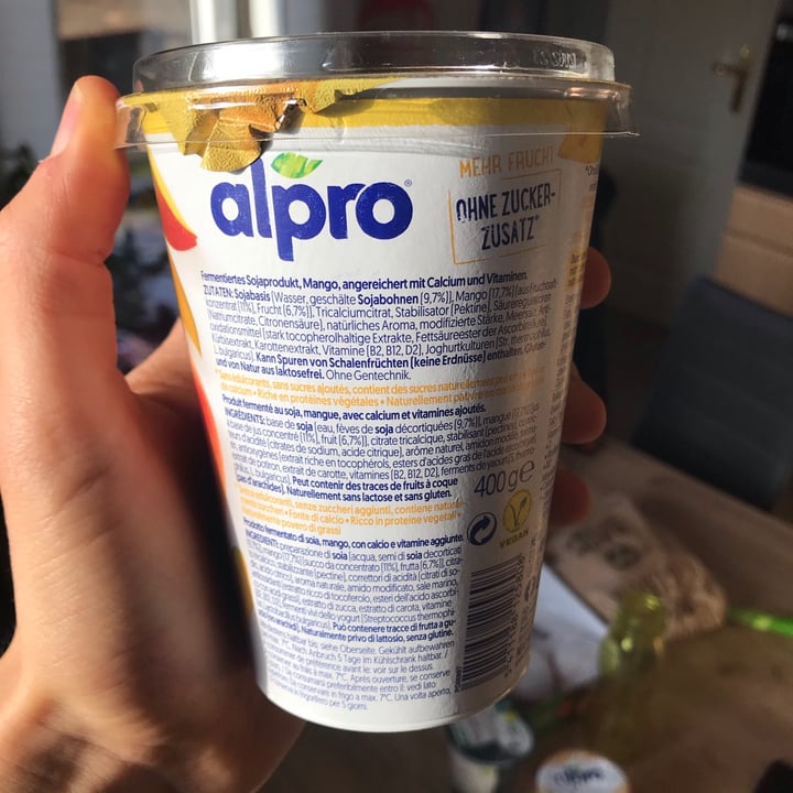 review photo of Alpro Mango Yogurt (No Added Sugars) shared by @david- on 08 Jan 2021 - review