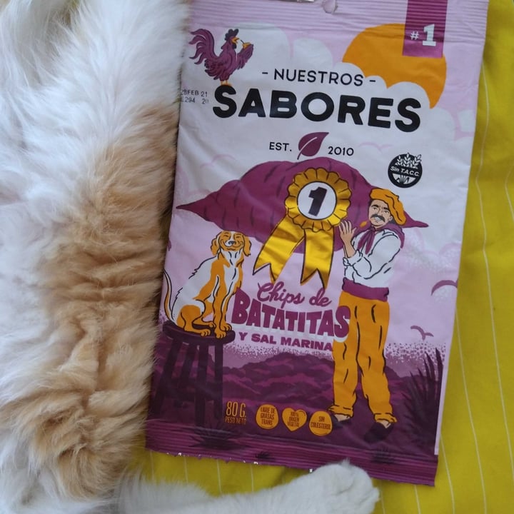photo of Nuestros Sabores Chips De Batatitas Y Sal Marina shared by @fabianvegano on  24 Feb 2021 - review