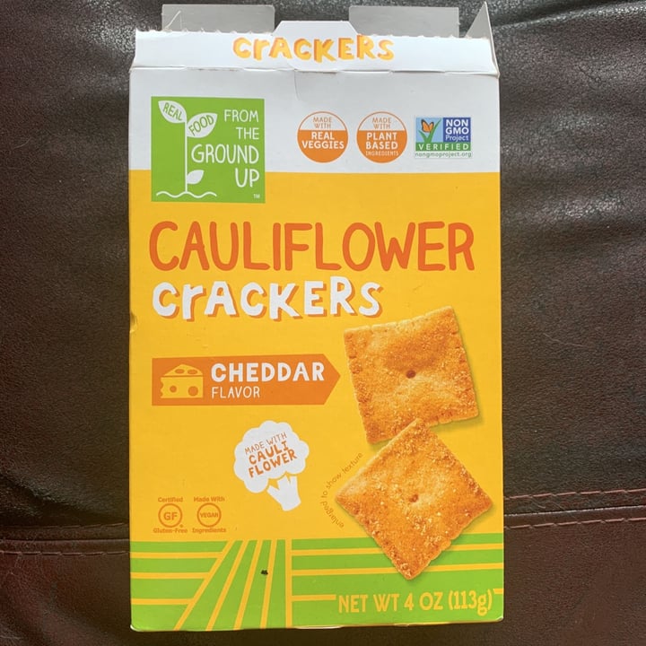 photo of Real Food From The Ground Up Cauliflower Crackers Cheddar Flavor shared by @tangoujun on  26 May 2020 - review