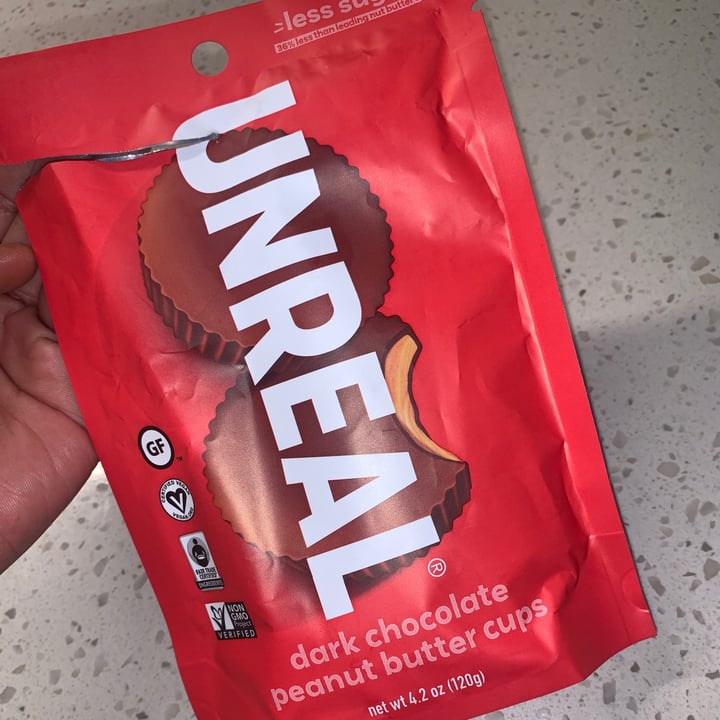 photo of UNREAL Dark Chocolate Peanut Butter Cups shared by @planttemptations on  06 Nov 2021 - review