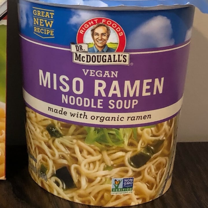 photo of Dr McDougall's  Right Foods Vegan Miso Ramen Noodle Soup shared by @crittercreekfs on  31 Aug 2021 - review