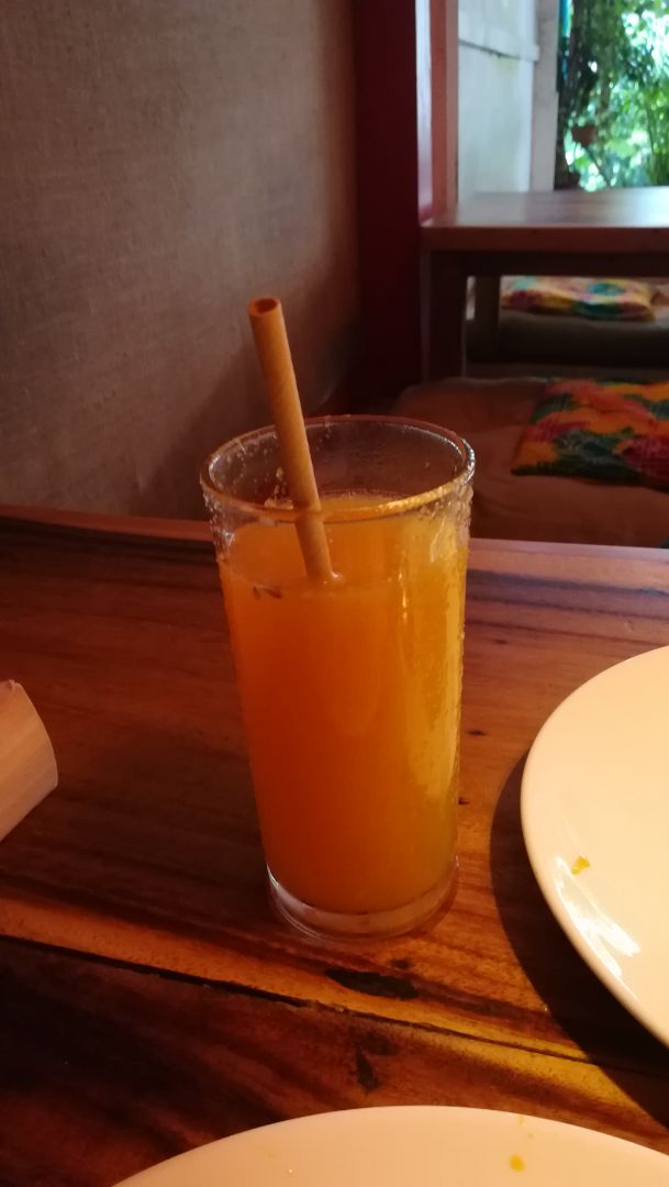 photo of Ethos Vegetarian and Vegan Restaurant Orange Juice with ginger shared by @sophieluise on  22 Sep 2019 - review