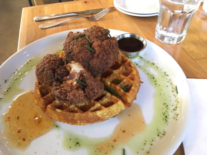 photo of Watercourse Foods Chicken and Waffle shared by @lisseatsplants on  16 Mar 2019 - review