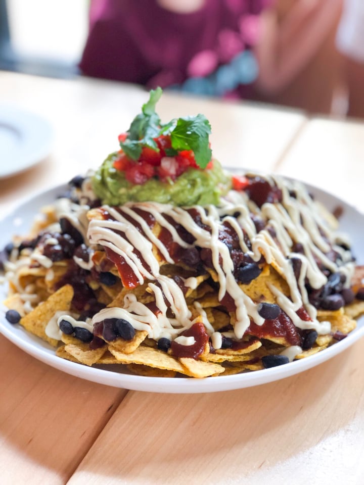 photo of Christopher's Kitchen Vegan Sushi, Loaded Nachos & Greens shared by @dailyveganliving on  09 Apr 2019 - review